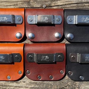 Leather Tape Measure Holder Low Profile *Fits 2" Belts*, Heavy Duty