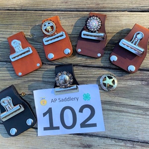 Livestock Show Number Clip Holder, FFA Livestock 4-H Livestock