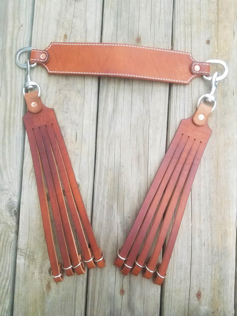 Leather Duck Holder Strap Snaps and Rings Etsy
