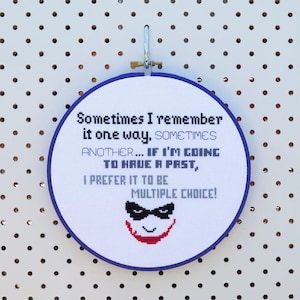 Joker Quote Cross Stitch Pattern