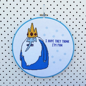 Adventure Time Ice King kruissteekpatroon