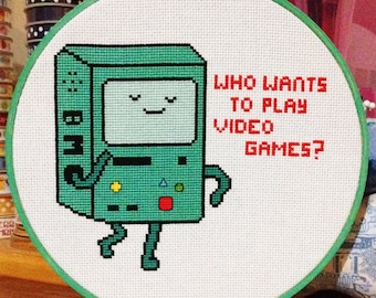 Adventure Time BMO Cross Stitch Pattern