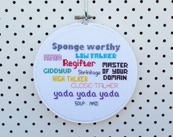 Seinfeld Quotes Cross Stitch Pattern