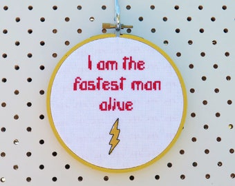 The Flash Quote Cross Stitch Pattern
