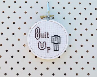 HIMYM SuitUp Quote Cross Stitch Pattern