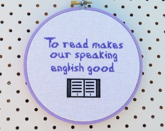 Buffy Quote Cross Stitch Pattern