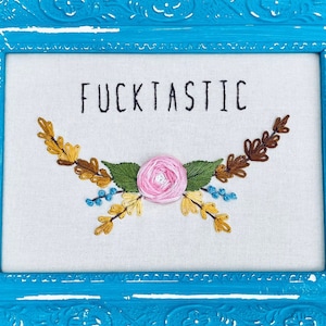 Fucktastic (embroidery pattern) - instant download