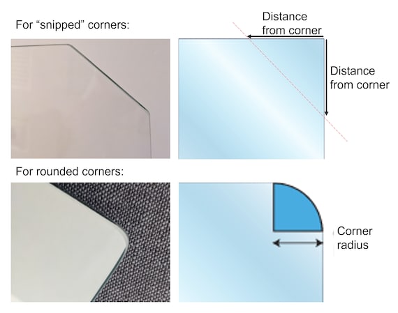 Custom Glass Cut to Size with 1/8 5/32 3/16 1/4 3/8 Thickness -  Perfect for Shelves, Table Tops, Doors, Windows Replacement Glass, DIY  Projects - Clear Tempered or Annealed: : Tools 