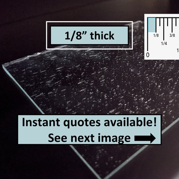 Cut to Size Seeded Glass Panes Etsy