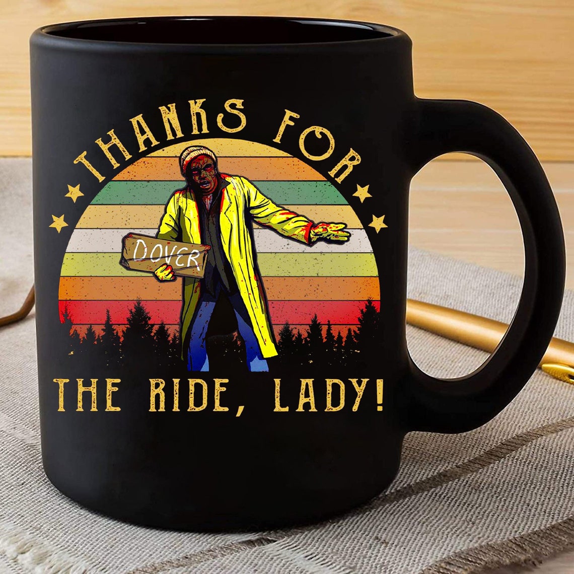 Thanks for the Ride Lady Cup Creepshow Mugs Vintage Funny Etsy