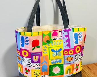 Vibrant Market Tote Bag- Everyday Shopping Bag