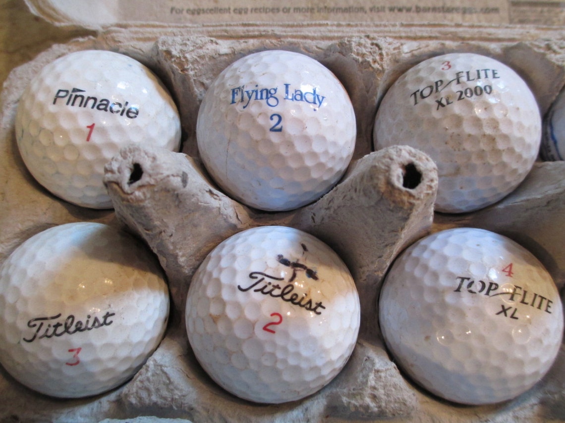 12 Golf Balls for Foot Massage or Golfing Some Only Used Etsy