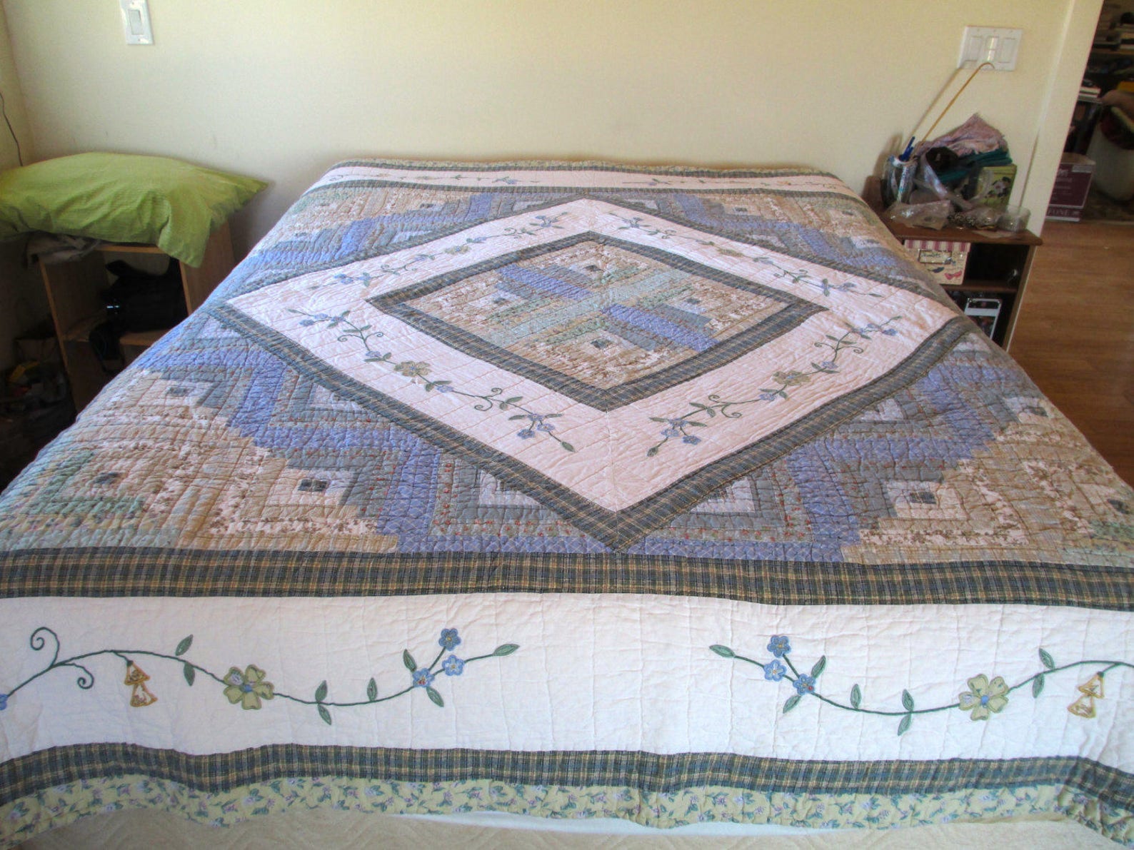 Quilt Patchwork Floral Warm Quilt Thin Quilt Etsy