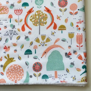 Skogsmarksfilt, Skogsmarksfilt, Babyfilt flicka, Babyflickapresent, Babyfilt, Babypojkefilt, Babyshowerpresent