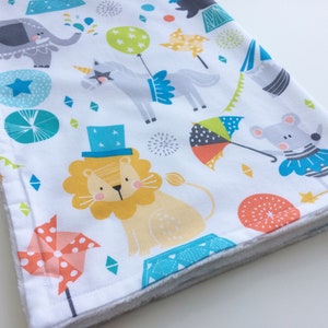 Circus baby blanket, Baby shower gift, Newborn blanket, Animals baby blanket, Colorful blanket, Newborn gift idea, Baby nursery