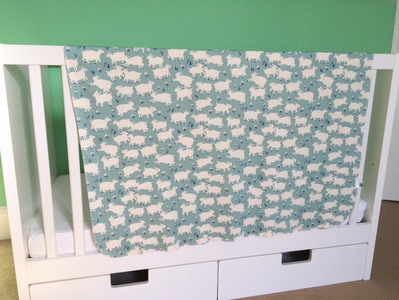 Lambs Swaddle Blanket, Organic Baby Swaddle, Spring Baby Blanket