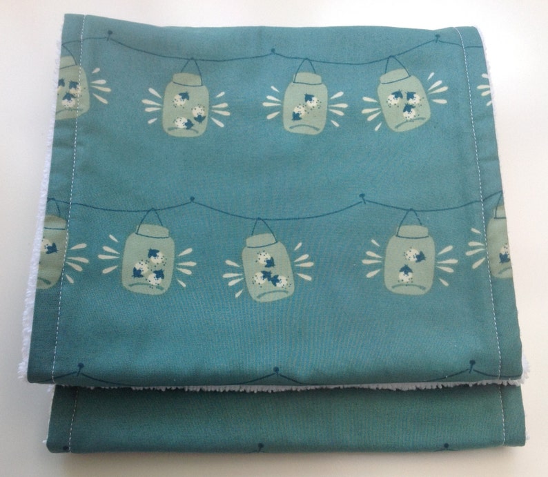 Burp Cloths Firefly Burp Cloths Blue Burp Cloths Etsy
