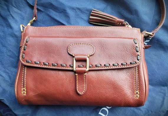 Dooney Bourke Pebble Leather Handbag - Brown - image 2