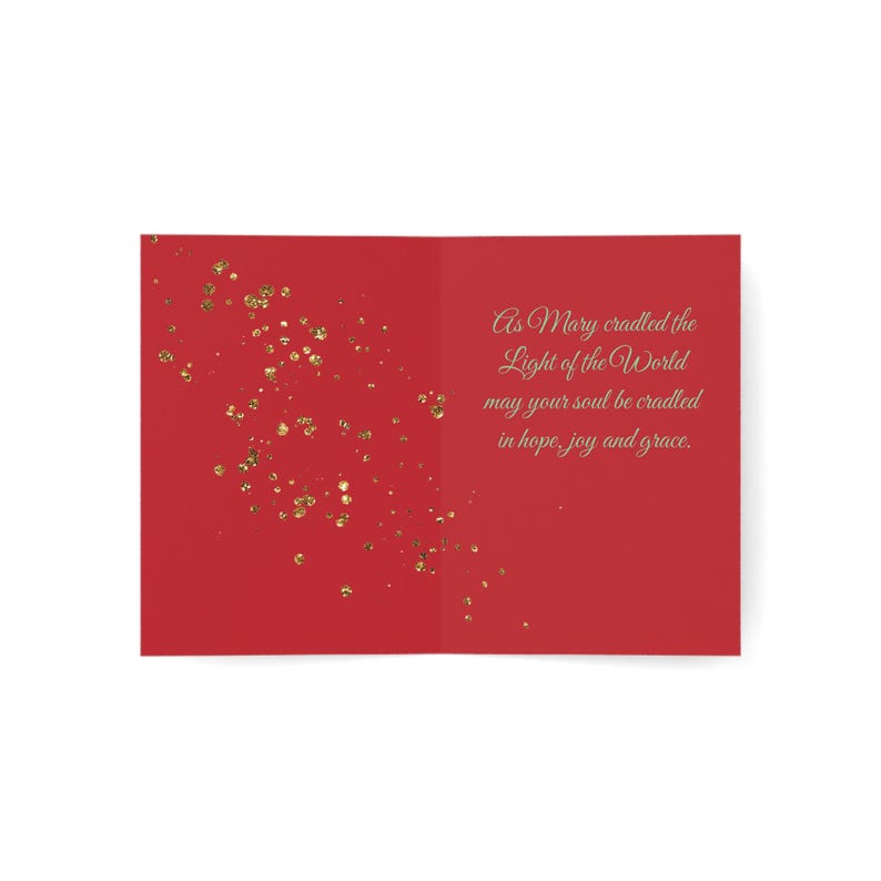 Religious Christmas Cards - Mary & Jesus Holiday Cards Set of 10, 30, or 50 | image 12