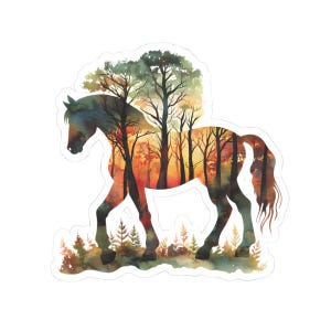 Western Horse Kiss-Cut Stickers | Horse Sticker Decor, Laptop, Water Bottle, Journals, Gifts Horse