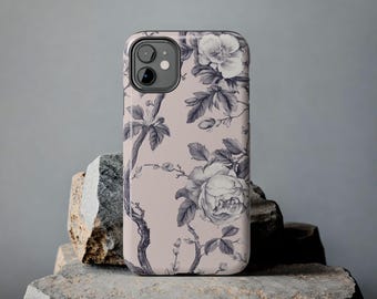 Pink Chinoiserie Toile Phone Case | Tough Phone Case
