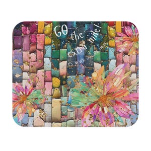 Floral Mouse Pad: Inspirational Desk Decor for Home Office