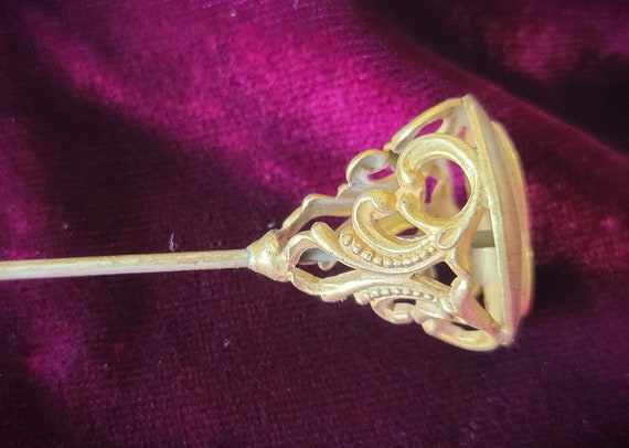 Antique Victorian Hat PIN - image 5