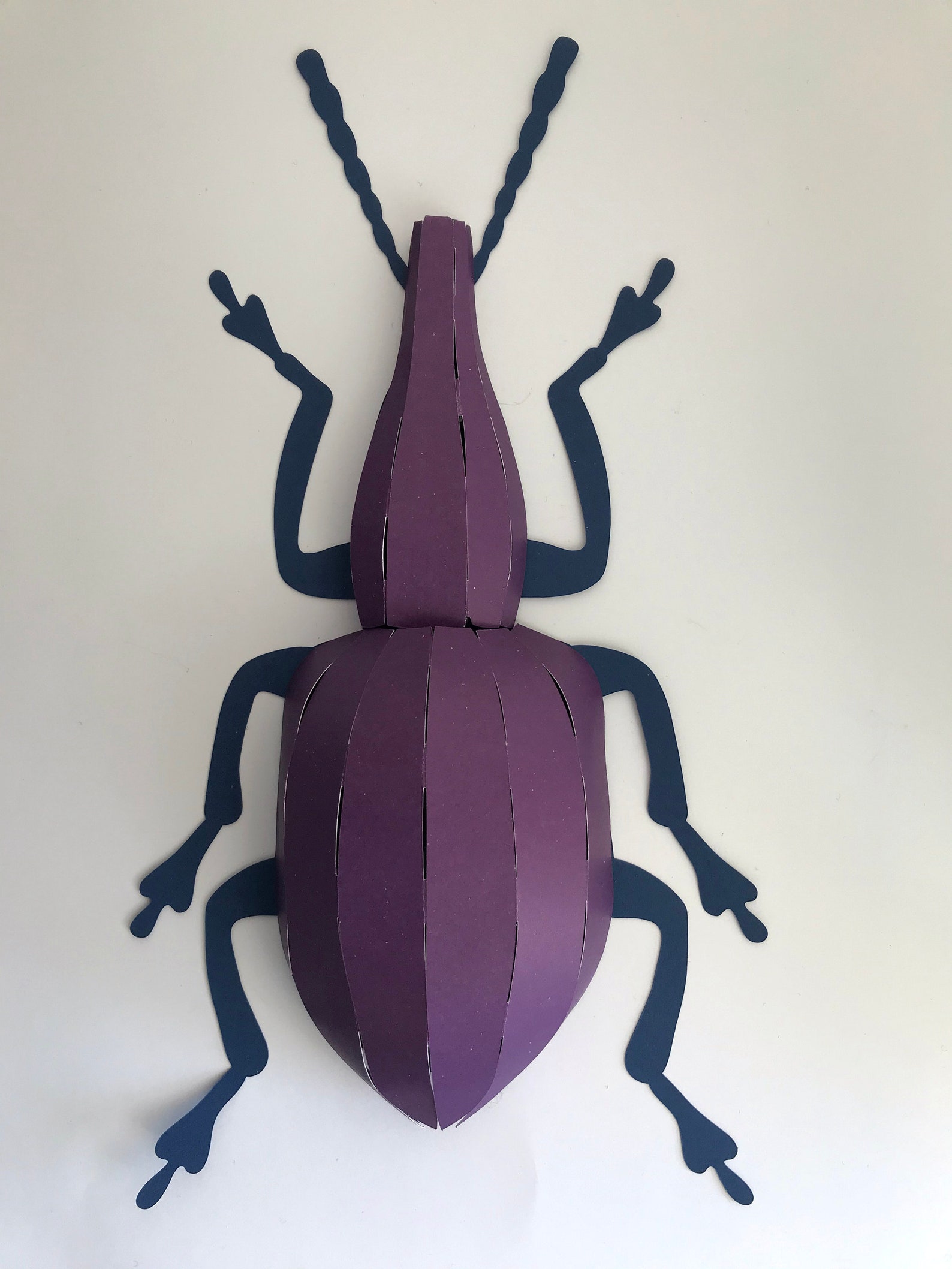 Paper Bugs PRECUT Version Walldecor Papercraft Activity Etsy