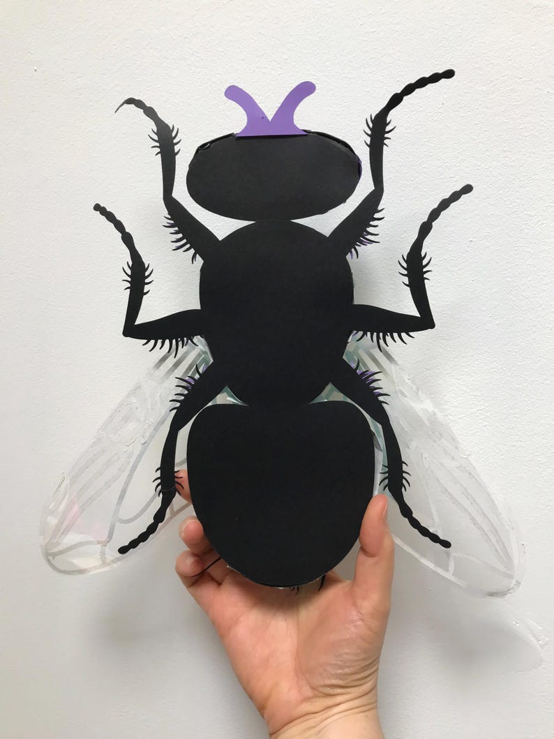 Fly, 3D Paper Craft, SVG Files for Cricut, Vector Pattern - Etsy