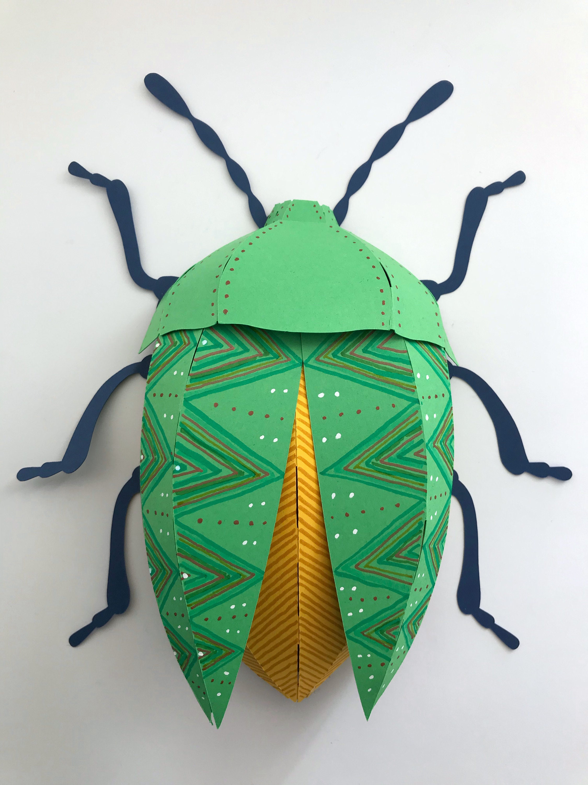 Paper Bugs PRECUT Version Walldecor Papercraft Activity Etsy UK