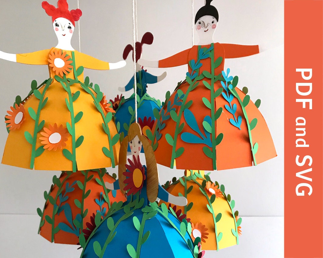 Dancing Girls HANGING DECOR Paper Craft Activity Kit - Etsy Australia