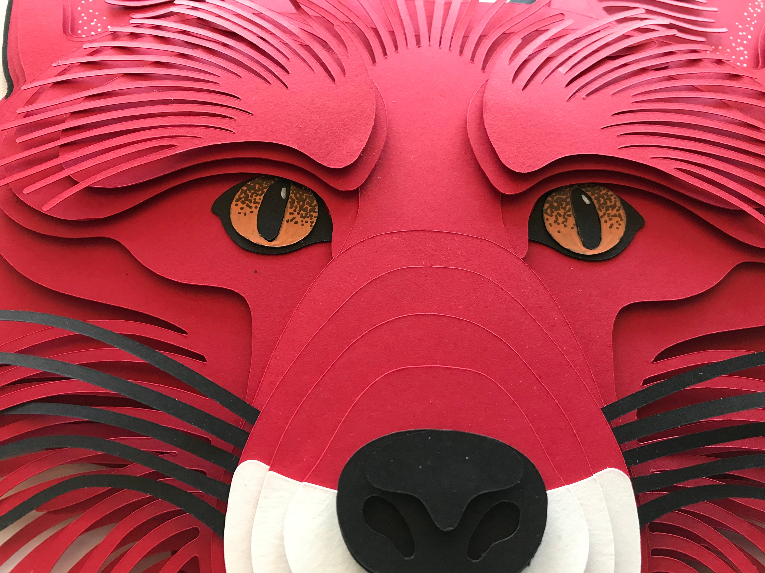 Fox Layered Paper Cutting Art, SVG Files, Cricut, Design Space, Vector ...