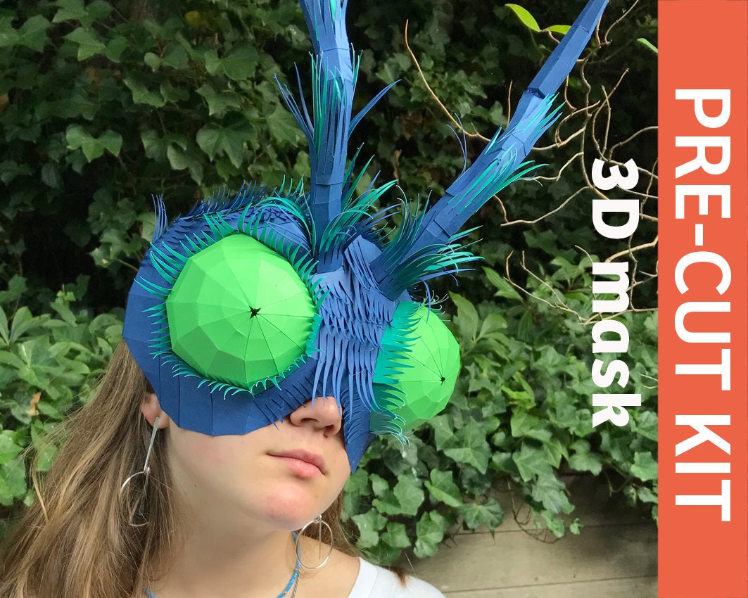 Insect Pre-cut 3D Paper Mask 