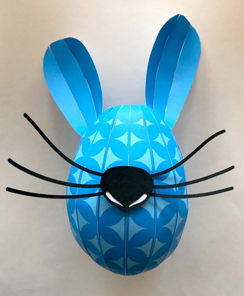 Easter Rabbit Egg Papercraft Project Printable PDF DIY - Etsy