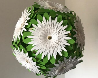 Flower Ball Paper Craft: 3D Hanging Party Decoration (SVG, PDF)