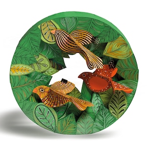 FORÊT CIRCULAIRE - activité manuelle à domicile, créations 3D en papier, bricolage