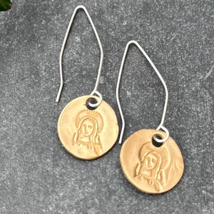Mary Earrings, Holy Mary, Virgin Mary