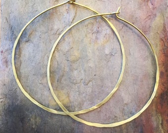 Classic Hammered Hoop Earrings, Thin Hoops, Sterling, Large Hoop Earrings, Gold Hoop Earrings, Silver Hoops, Small Hoop Earrings, big
