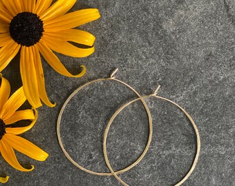 Classic Hammered Hoop Earrings, Thin Hoops, Sterling, Large Hoop Earrings, Gold Hoop Earrings, Silver Hoops, Small Hoop Earrings, big