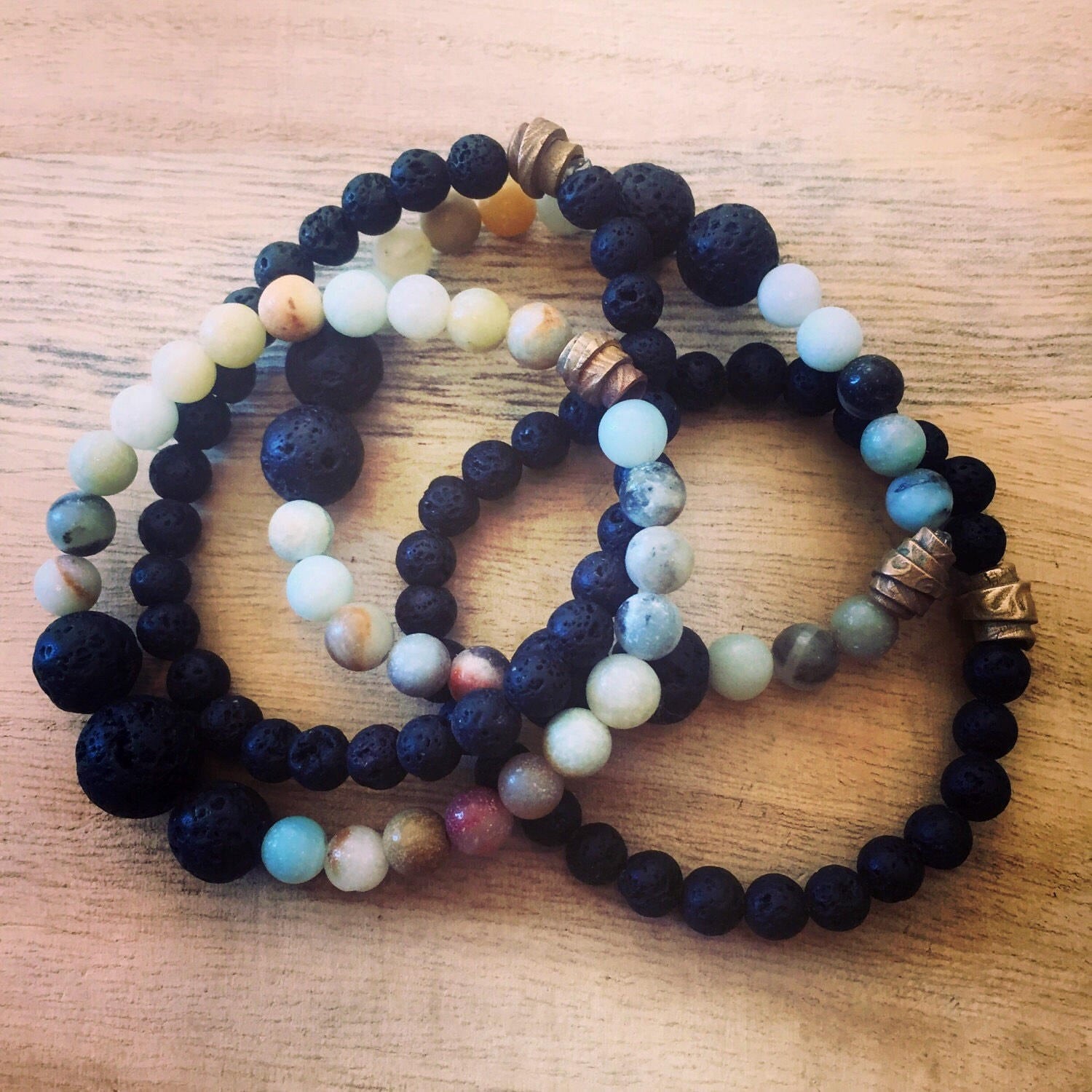 Lava rock bracelet essential oils Clearance