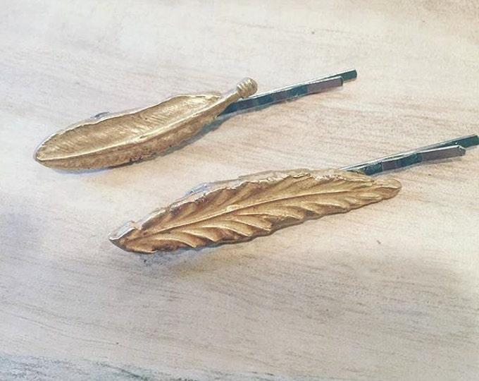Feather or Leaf Hair Pin