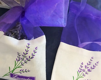 Lavendel tas, gedroogde Franse Provence lavendel cadeau tas, lavendel kalmerende ontspannende slaap, bruiloft gunst, natuurlijke huisgeur, rustiek