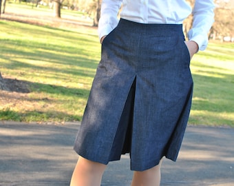Designer Capri Skirt Skort Designer Skort Knee Length Pants Culottes Knee Length Skirt Woman Skort Skirt Pants Vintage Wide Pants
