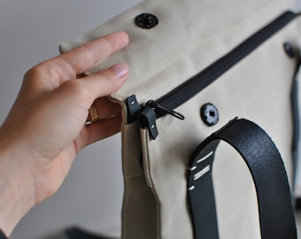 Top closure, zipit add ons, Zipper closure add on bag, Custom upgrade zippered closure, personalised InconnuLAB bags and backpacks