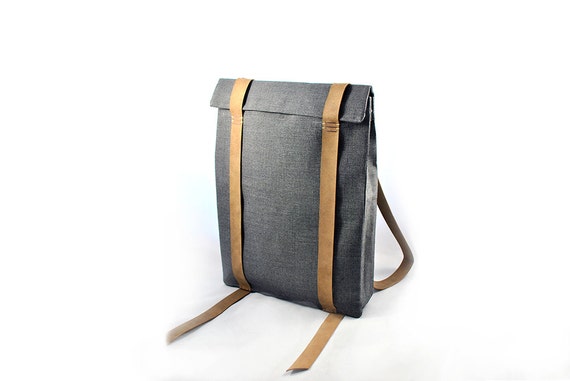 17 inch Laptop Backpack Large Canvas Backpack Book Bag - Canvas