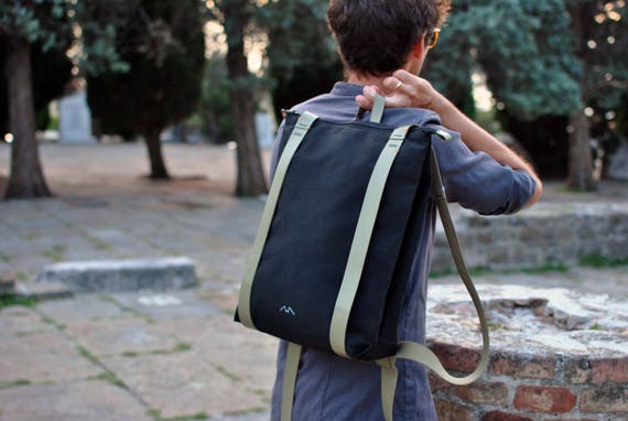 Veg tan leather clearance backpack
