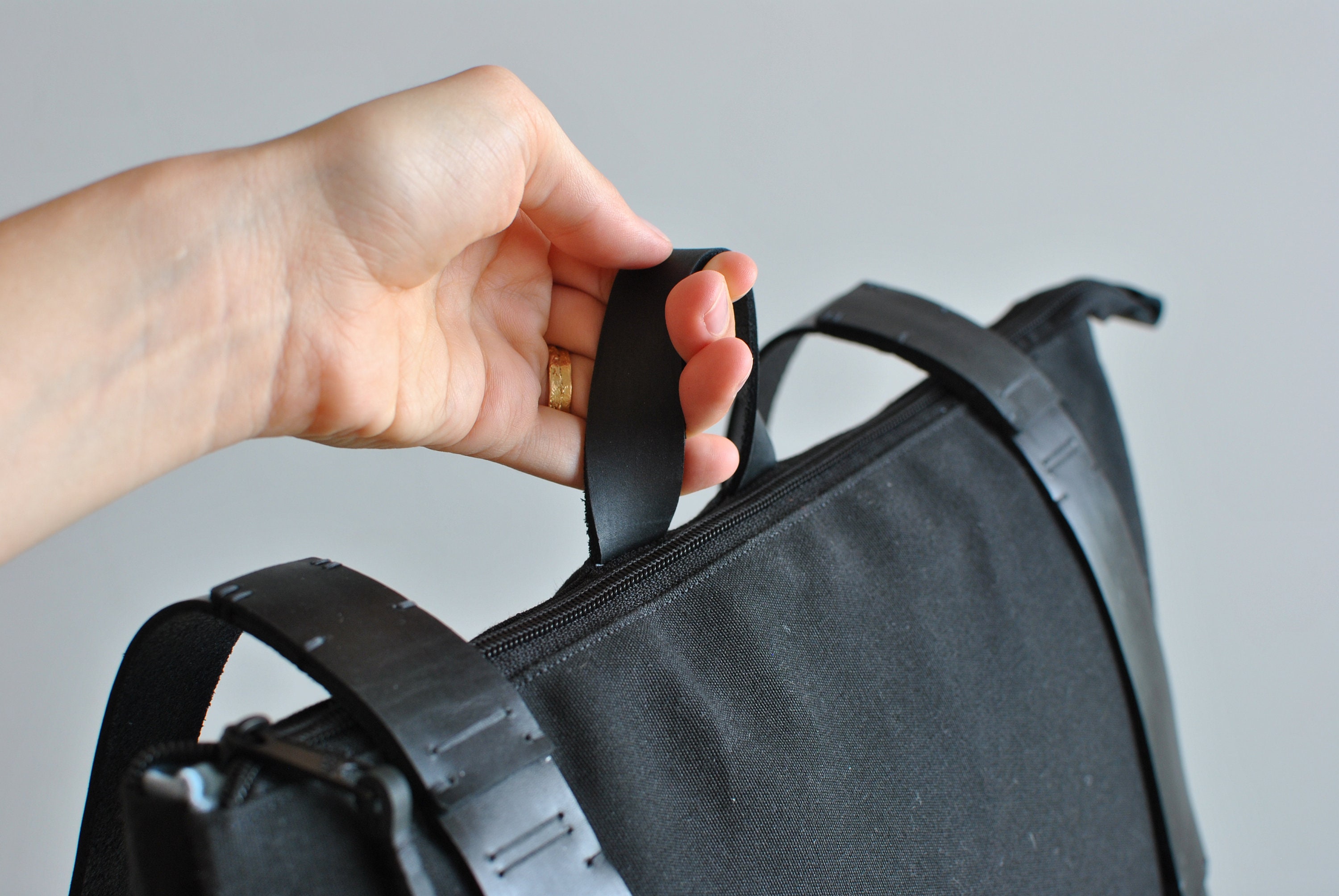 Canvas Daypack Backpack, Anti-Theft Design, Adjustable Straps, Lightweight Amazon.com | Goodhan Women Canvas Backpack Daypack Casual  main image 3