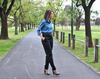 Black Formal Pants - Etsy