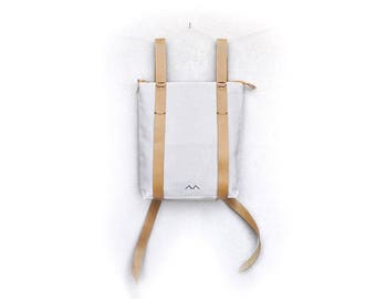 Backpack purse, lightweight rucksack, womens backpack, daily backpack, simple backpack, minimalist backpack, custom canvas daypack 101