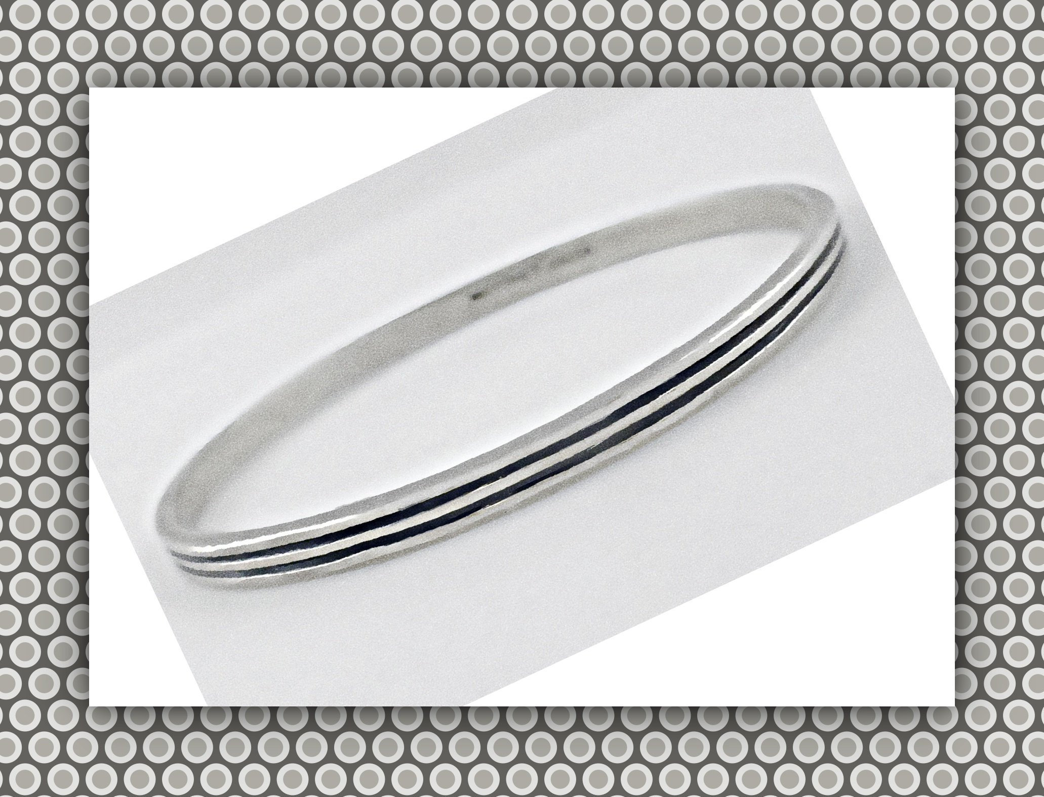 Vintage Sterling Silver Unisex Highest Quality BANGLE